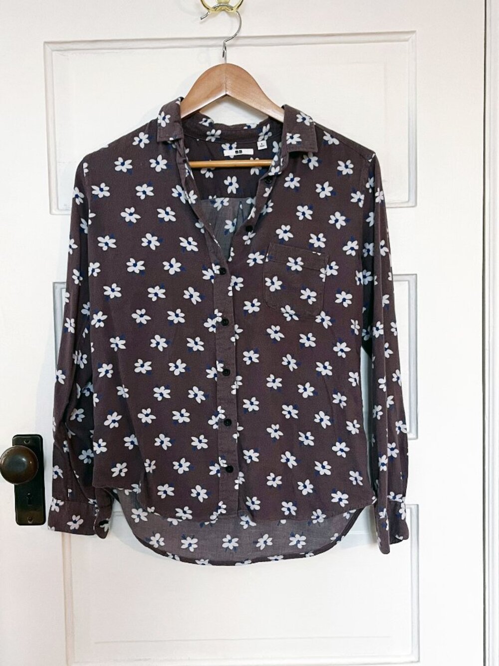 Uniqlo Floral Flannel Shirt